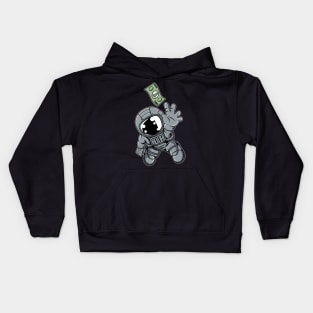 Astronaut Dollar Kids Hoodie